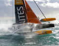 Zweifelsohne die Action der Woche: viel Wind und Welle beim Start des Transat Jacques Vabre