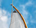 Wing: The most striking detail is the whip mast, which shapes the sail like a wing