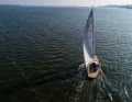 Depuis la perspective du drone, les lignes classiques sont particulièrement visibles