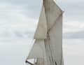 Despite its size, the "Belle Amie" is a fast sailor
