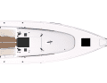 Le First 30 se caractérise par de larges ponts, une grande surface libre à l'avant et un cockpit ouvert vers l'arrière et assez compact.