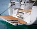 Unfortunately only available as an extra. The bathing platform offers perfect access to the water
