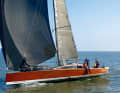 The bowsprit was integrated into the ship, so to speak. The bowsprit is concave aft and convex forward