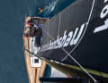 Modern geometry: thanks to the new foredeck, the mast is positioned far aft like on an Open 60