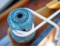 The winches were chosen one size larger and are already self-tailing