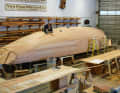 The hull was made from five different layers of wood over a positive model