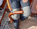 Swing: The tiller is centred in the cockpit and ends just before the superstructure. The helmsman can sit under the sprayhood