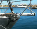 Extra power: A trunk for the gennnaker now adorns the bow. In return, the other foresail areas have been subdivided and reduced in size
