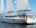 The unique design of the Berckemeyer 70 combines the advantages of a motorboat with the seaworthiness of a sailing yacht