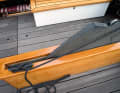 Centreboard: There is a light centreboard on the "Fortuna". It is raised to drift when fishing