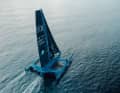 Alles in Blau: Les Bleus auf "SVR Lazartigue" im Fastnet-Rennen.