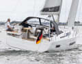 Despite the wide stern and flat frame, the Berret-Racoupeau design manages with just one rudder blade