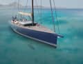 The cabin superstructure ends in front of the mast. This creates a free, unobstructed foredeck. Ideal for sunbathing