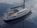 Now also with aft cockpit: two steering positions, central cockpit table, and two winches on the side of the coaming for all halyards, sheets and trim lines