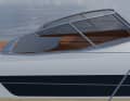 The fixed windscreen is part of the Najad concept without any alternatives