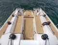 Clear structures. The simple layout with primary and secondary sheet winches on the coaming and two sheet winches on the roof is proven and popular with performance cruisers
