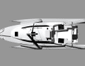 The side floats are pulled very close to the centre hull using an ingenious joint system. This reduces the width to less than three metres