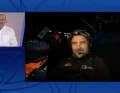 Im Gespräch bei der Nachmittagssendung Vendée Globe Live: Moderator Andi Robertson und Boris Herrmann.