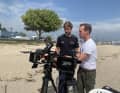 Boris Herrmann and gebrueder beetz film production on location in Brittany