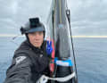 Harris applied the patches from pre-soaked carbon fibre fabric