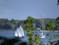 Elle est de retour : les premiers milles de "Gegenwind" dans le fjord de Kiel.