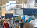 Large crowds in the halls at the past trade fairs. This year Beneteau will be showing the First 30