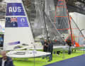 Les petits bateaux et les dériveurs ont été présentés de manière groupée dans le hall 15.