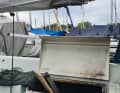 Boom cover and sail are badly damaged