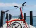 Das Modell Brompton C Line zusammen gefaltet
