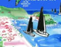 The smallest yacht in the Bucket fleet is the 27 metre long "Hummingbird", a Swan 90.