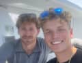 Una foto recente dei co-skipper Melwin Fink e Lennart Burke a Les Sables-Horta-Les Sables