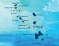 Der Elf-Inseln-Kurs des RORC Caribbean 600.