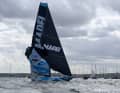 Auch die italienische Imoca hatte einige Schäden davongetragen, unter anderem einen zerfetzten FRO.