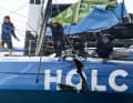 La "PRB Holcim" démolie - c'est là que le sceau de pont de "Allagrande Mapei" s'était enfoncé.