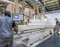 The shipyard's joinery workshop is equipped with state-of-the-art machines for sawing, milling, dressing