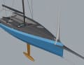 The Bupsriet is almost two metres long. It can also be folded up in the harbour.