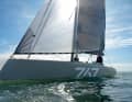 Negative deck leap, little freeboard, plus a pronounced canoe bow. The modern look polarises