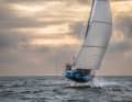 Travelling on a fully foiling Mini 6.50 herself, she argues instead in favour of driving technology forward and calls for more collaboration