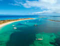 One of the great attractions of chartering is the possibility of changing areas. Here: Bay of Puerto del Espalmador