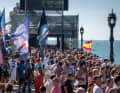 Spaniens Segelfans sorgen für eine imposante Kulisse in Cádiz.