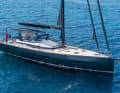 ... serves as a support for the bimini and sprayhood. The cushions in front are a special request.