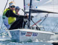 L'un des vainqueurs allemands de la deuxième moitié internationale de la Kieler Woche : Max Billerbeck sur un Contender construit par ses soins