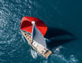 The larger of the two gennakers covers 480 square metres