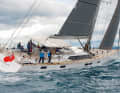 The deck behind the Traveller measures 22 square metres. Removable mouldings provide safety
