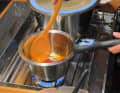 The pots are comparatively high and offer plenty of freeboard. The heat is distributed very evenly so that food rarely burns
