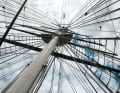 The ship, which has been re-rigged several times, has been re-rigged after restoration
