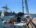 La nave "Signforcom" è ormeggiata in sicurezza a Porto dopo la rottura del timone