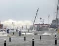Der Hafen war mit am stärksten betroffen