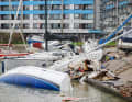 The devastation in Damp