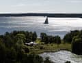 „Gaia“ allein auf weiter Flur im Stockholmer Schärengarten